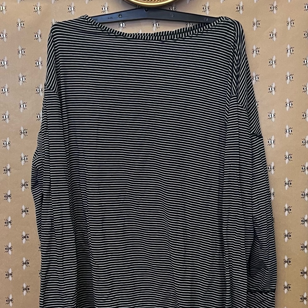 Black and White Striped Sweater
